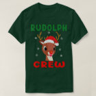 Christmas Rudolph Crew Family Matching Pajamas Xma