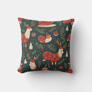 Christmas Rudolph Pillow Cushion
