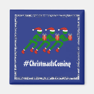 Christmas runners with gifts custom text magnet