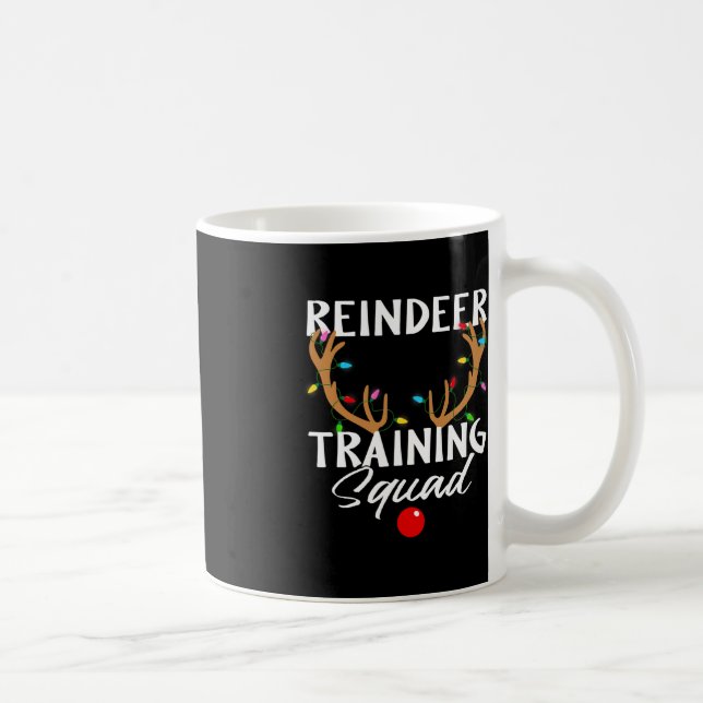 Christmas Running Reindeer Runner Training Squad T Coffee Mug (Right)