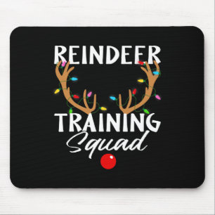Christmas Running Reindeer Runner Training Squad T Mouse Mat