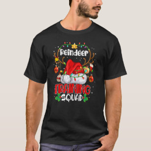 Christmas Running Reindeer Training Squad Team X T-Shirt