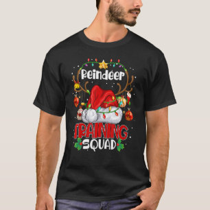 Christmas Running Reindeer Training Squad Team Xm T-Shirt