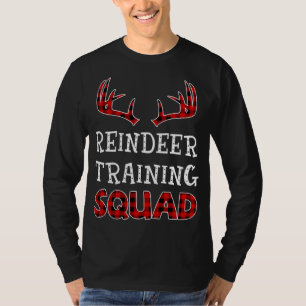 Christmas Running Team Reindeer Training Squad Red T-Shirt