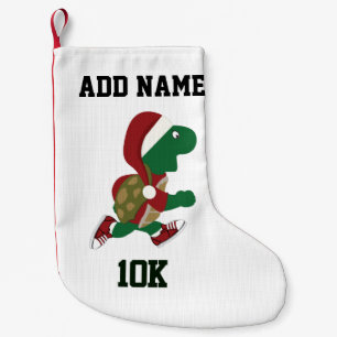 Christmas Running Turtle 10K Small Christmas Stocking