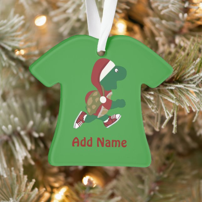 Christmas Running Turtle Ornament (Tree)