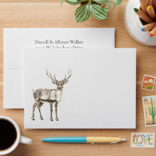 Christmas Rustic Deer Envelope
