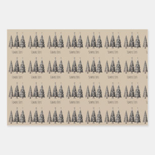 Christmas Rustic Holiday Wrapping Paper