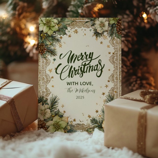 Christmas Rustic Woodland Charm Holiday Card (Creator Uploaded)