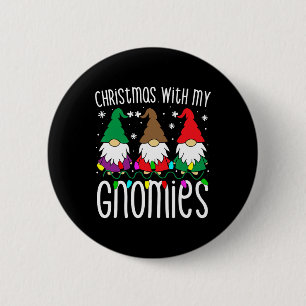 Christmas S For Family Cute Gnome Gifts Xmas Men W 6 Cm Round Badge