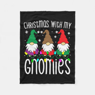 Christmas S For Family Cute Gnome Gifts Xmas Men W Fleece Blanket
