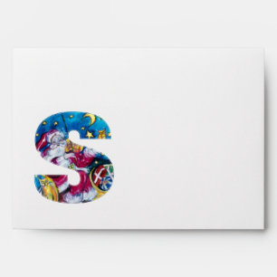 CHRISTMAS S LETTER / INSPIRED SANTA MONOGRAM ENVELOPE