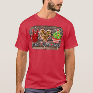 Christmas s Peace Love Christmas Baking T-Shirt