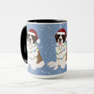 Christmas Saint Bernard  Mug