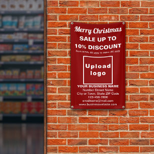 Christmas Sale Business Red 2.5’ x 4’ Banner