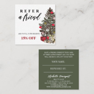 Christmas sales friends referral card