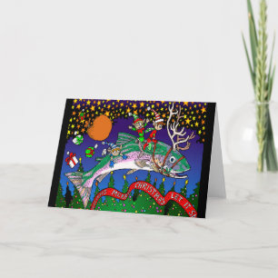Christmas Salmon Holiday Card