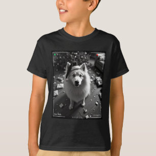 Christmas Samoyed Caught On Camera T-Shirt
