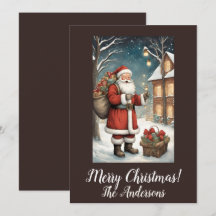 Christmas Santa 2 Merry Christmas! Christmas card