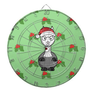 christmas santa Alpaca Dartboard