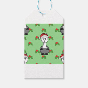 christmas santa Alpaca Gift Tags