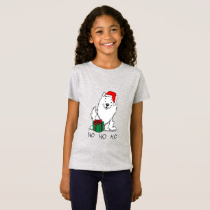 Christmas Santa American Eskimo Dog HO HO HO Cute T-Shirt