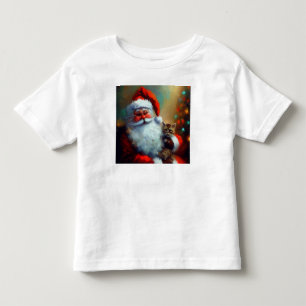 Christmas Santa and a Cat 4 Toddler T-Shirt