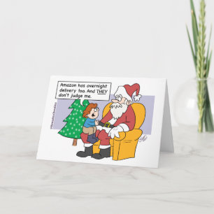 Christmas - Santa and Amazon Holiday Card
