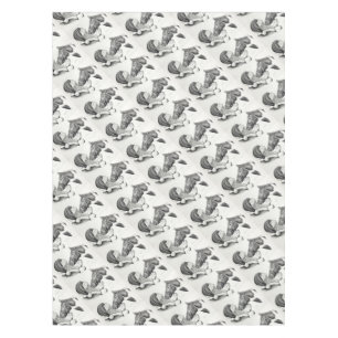 Christmas Santa and Paint Horse Tablecloth