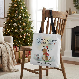 Christmas santa animal dog  tote bag