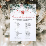Christmas Santa Animal Gestation Baby Shower Game Invitation<br><div class="desc">ANSWERS: 1. F 2. L 3. K 4. O 5. J 6. A 7. N 8. E 9. M 10. C 11. D 12. B 13. I 14. H 15. G ... ... ... ... ... ... ... ... ... ... ... ... ... ... ... ... The Red Santa Baby...</div>