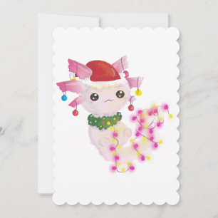 christmas santa axolotl