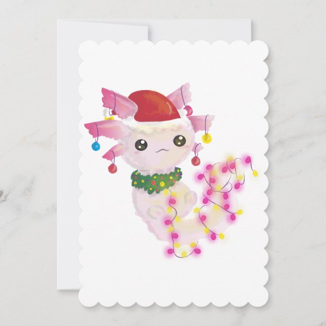 christmas santa axolotl (Front)