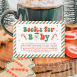 Christmas Santa Baby Baby Shower Books for Baby  Enclosure Card<br><div class="desc">Enhance your Santa Baby baby shower theme with our Personalised Christmas Santa Baby Baby Shower Books for Baby Enclosure Card. Perfect for Christmas baby shower celebrations, this adorable card adds a special touch to your Christmas themed baby shower ideas. Ideal for December baby shower ideas, it allows guests to share...</div>