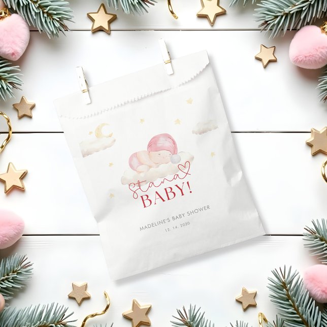 Christmas Santa Baby Girl Shower  Favour Bags (Creator Uploaded)
