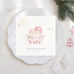Christmas Santa Baby Girl Shower  Napkin