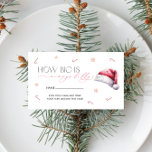 Christmas Santa Baby How Big is Mummy's Belly Enclosure Card<br><div class="desc">Christmas Santa Baby How Big is Mummy's Belly Enclosure Card. Matching items are available.</div>
