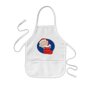 Christmas Santa Baby Kids Apron