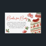 Christmas Santa Baby Shower Books for Baby Enclosure Card<br><div class="desc">Invite guests to bring a book filled with love with this Santa Baby Baby Shower Books for Baby Shower Card. It's a heartfelt way to highlight the moment and share it through stories that will last a lifetime.

BS74</div>