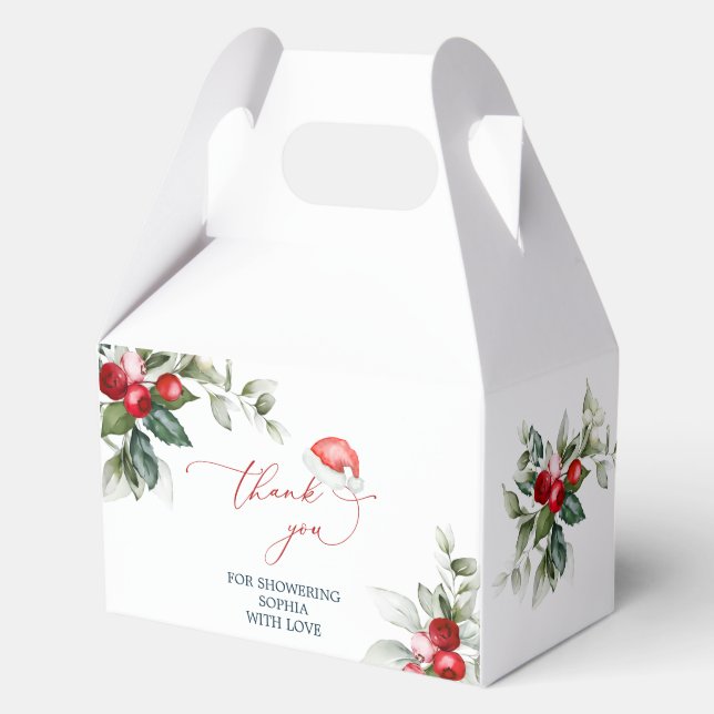 Christmas Santa Baby Shower Collection Favour Box (Front)