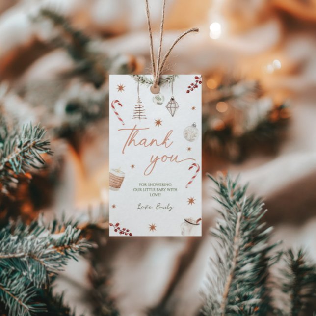 Christmas Santa Baby Shower Gift Tags (Creator Uploaded)