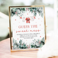 Christmas Santa Baby Shower Guess the Sweet Mess