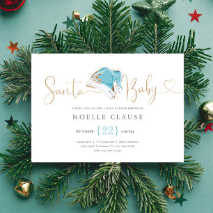Christmas Santa Baby Shower Invitation