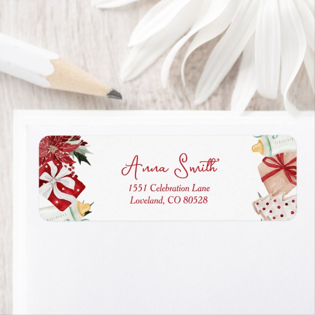 Christmas Santa Baby Shower Return Address (Insitu)