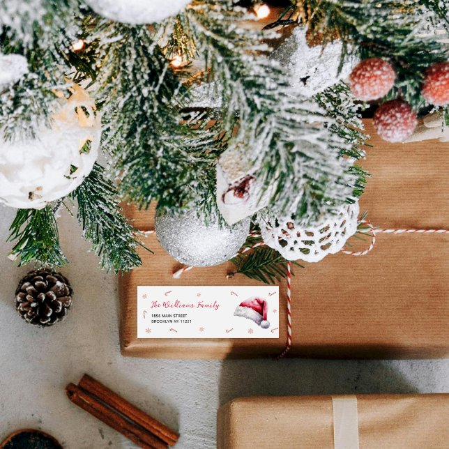 Christmas Santa Baby Shower Return Address Labels (Creator Uploaded)