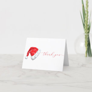 Christmas Santa Baby Shower Thank You Card