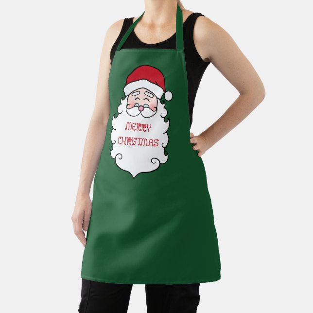 Christmas Santa Baking Kitchen Apron (Insitu)