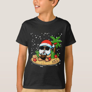 Christmas Santa Beach Xmas Trocal Hawaii Men Women T-Shirt