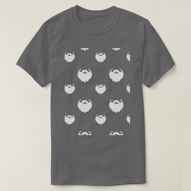 Christmas santa beard pattern T-Shirt (Design Front)