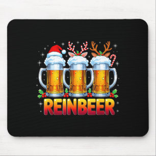 Christmas Santa Beer Lovers Funny Drinking Trend N Mouse Mat